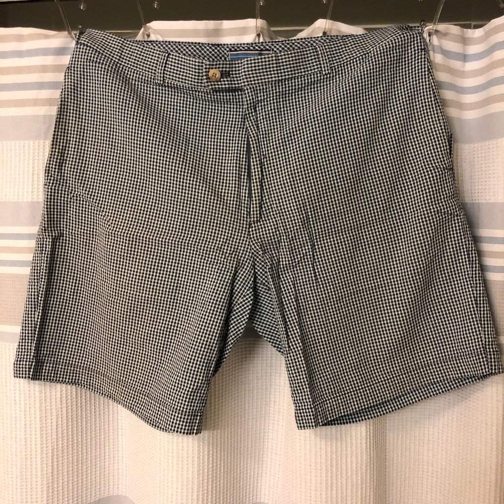 Peter Millar  Seersucker Plaid Shorts Size 36